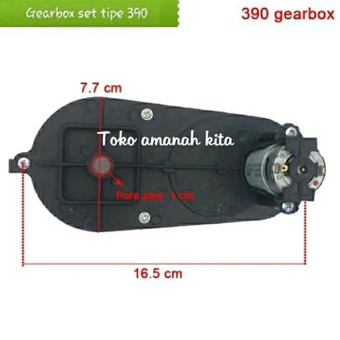 Gearbox Dinamo Mobil aki mainan Sparepart Mobilan anak Gear box Ger bo