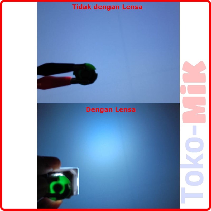 DIY Lensa LED SMD HPL Kaca LED Cahaya Fokus seperti Lampu Downlight