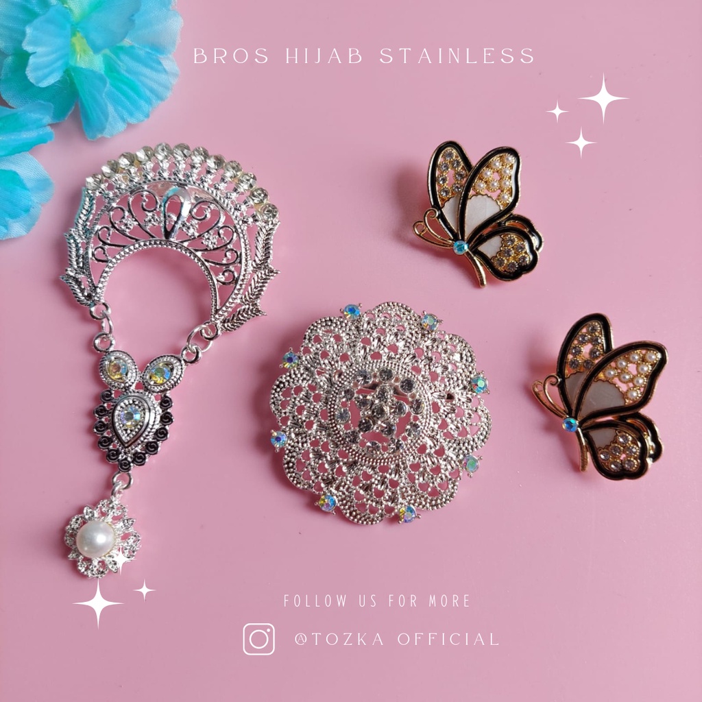 Bros dada stainless peniti Tozka I Bros hijab