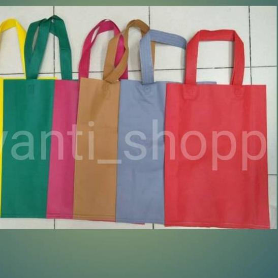 

SALE!!1 Pak isi 1 Lusin uk 38x45x11 Tas spunbond / tali / kain / press / kantong / goodieBag / souvenir|KD1