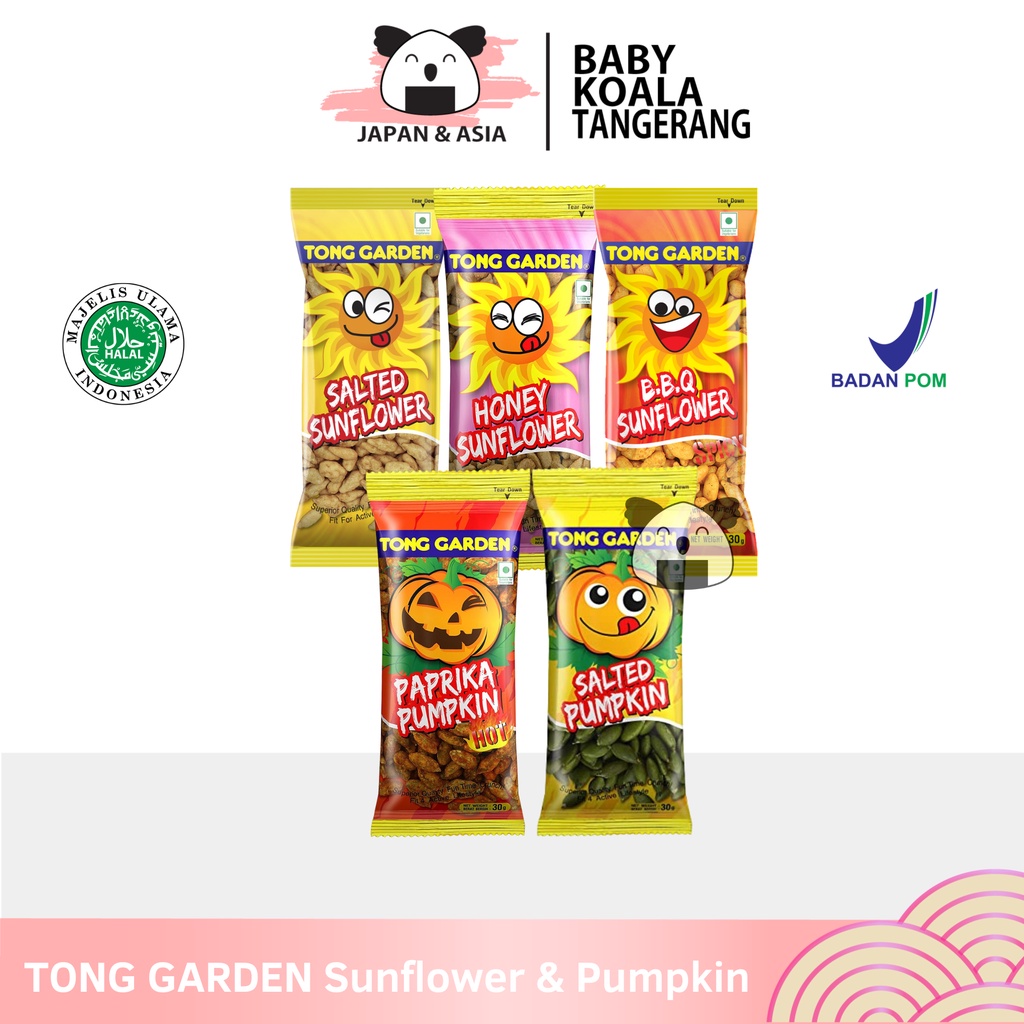 

TONG GARDEN Sunflower & Pumpkin 30 g Halal │ Kuawaci Biji Bunga Matahari Biji Labu | Importtt...