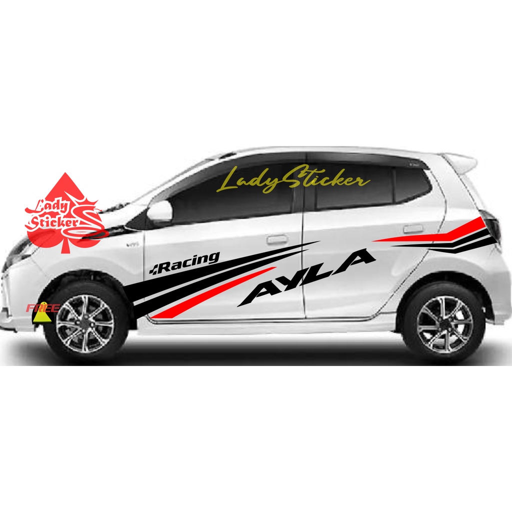 Sticker stiker mobil ayla terbaru sticker stiker mobil daihatsu ayla