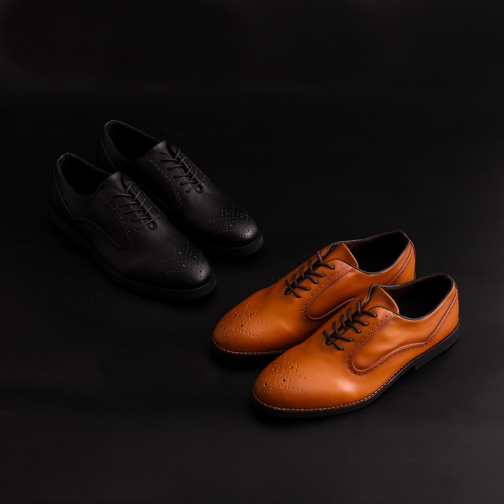 CERBERUS BLACK |ManNeedMe x Lvnatica| Sepatu Vintage | Pantofel Pria Kantor Formal Shoes ORI