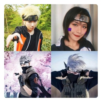 (COD)KOLEKSI/PAJANGAN Ikat Kepala Naruto Acc Headband Premium Import Konoha Akatsuki Packing - Akats