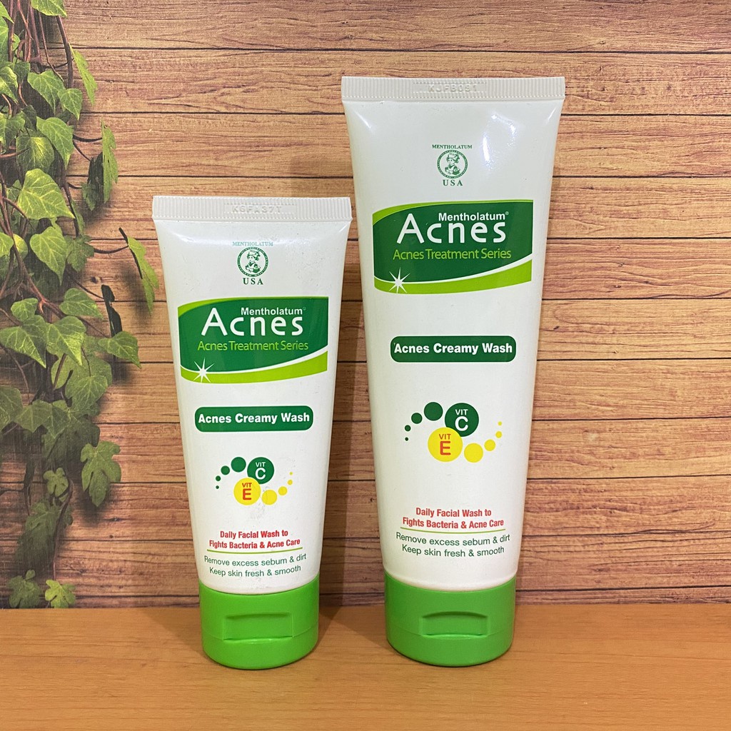 Acnes Creamy Wash - Facial Wash 100ml &amp; 50ml