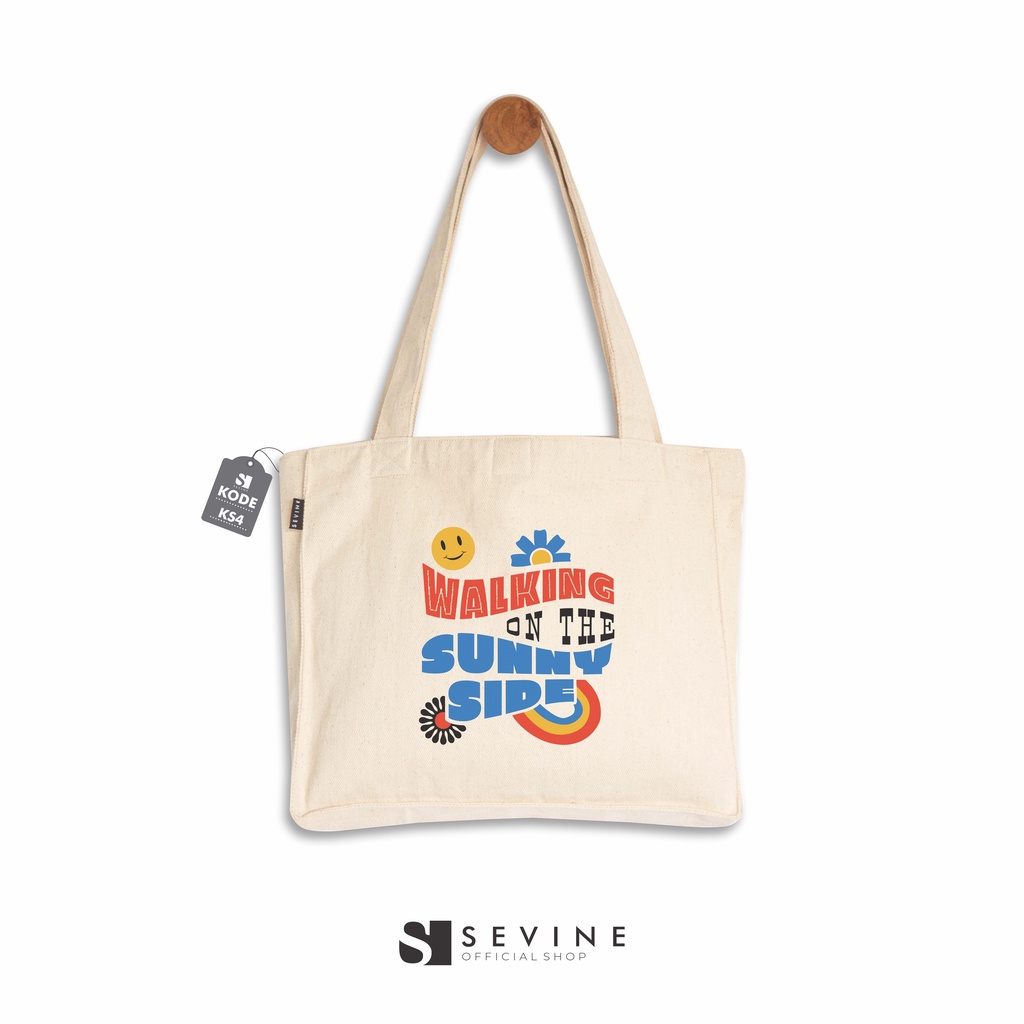 Sevine Totebag Kanvas Daisy Tas Wanita Tote Bag Kantong Laptop Kuliah Sekolah Kerja Y2K Quotes Aesthetic - KS