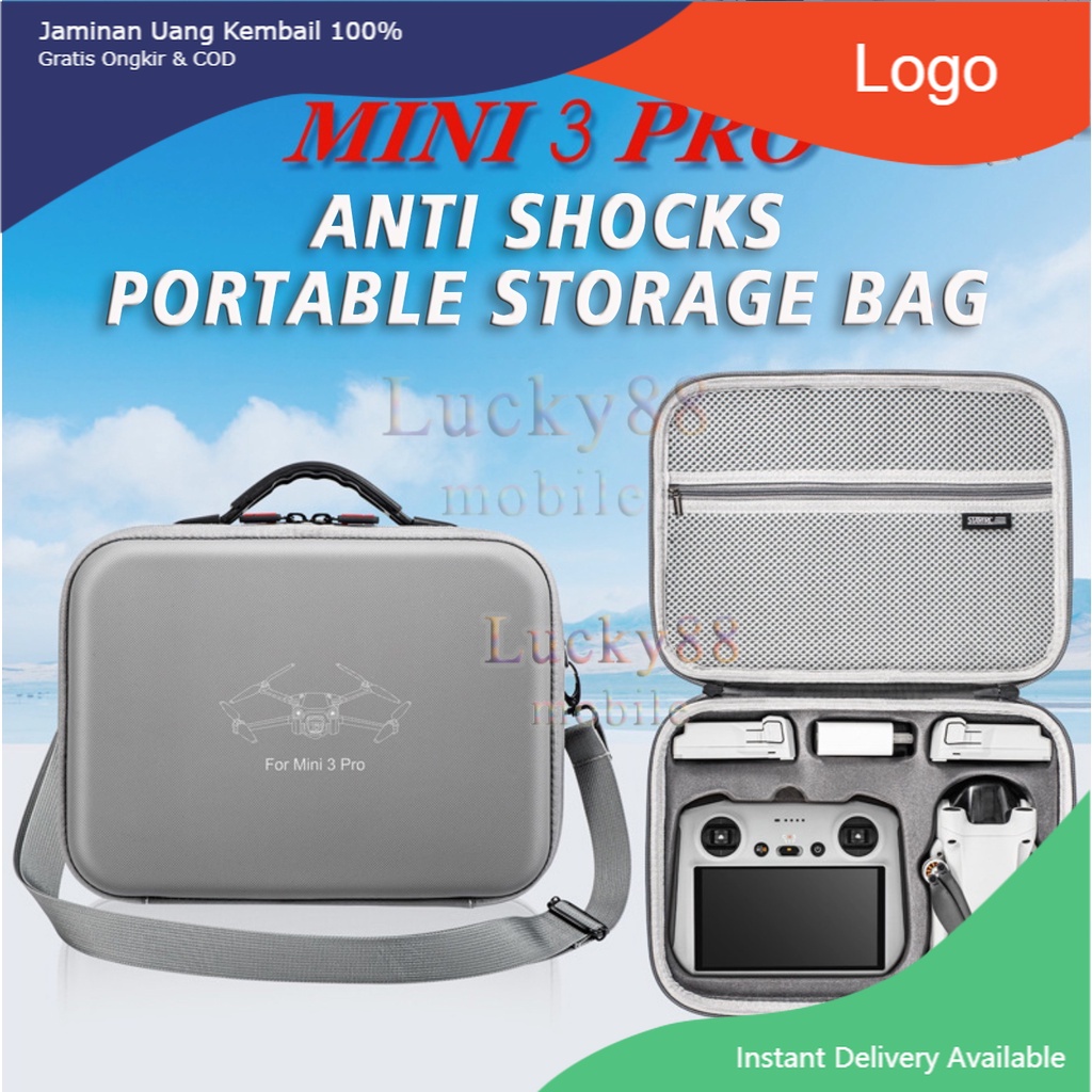 STARTRC Storage Box Carrying Case & Landing Gear for DJI Mini 3 4 Pro & Remote Case Drone Bag Tas Ga
