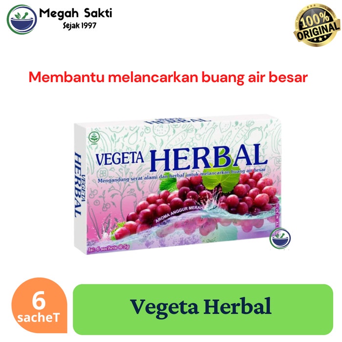 

Megah Sakti - Vegeta Minuman Serat Dus 6 sachet -
