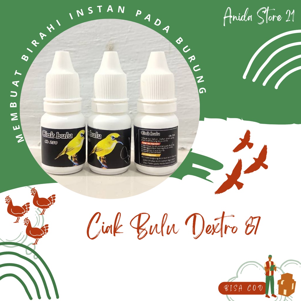 Cibu Ciak Bulu Dextro 87 Obat Vitamin Birahi Burung Ciak Bulu Dextro 87