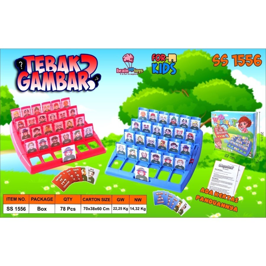 Mainan Tebak Gambar Who Is It Board Game Guest SS1556