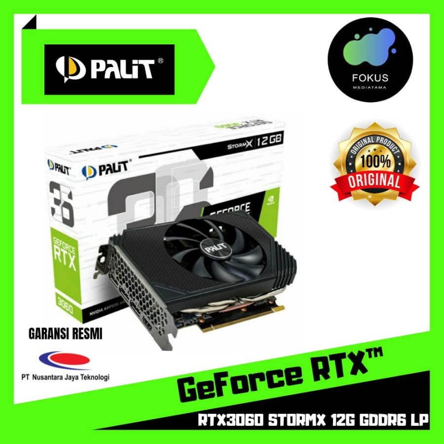 PALIT Geforce RTX 3060 StormX 8G - 8GB GDDR6 128 Bit