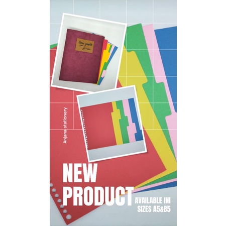 

Pembatas binder Loose Leaf B5 warna