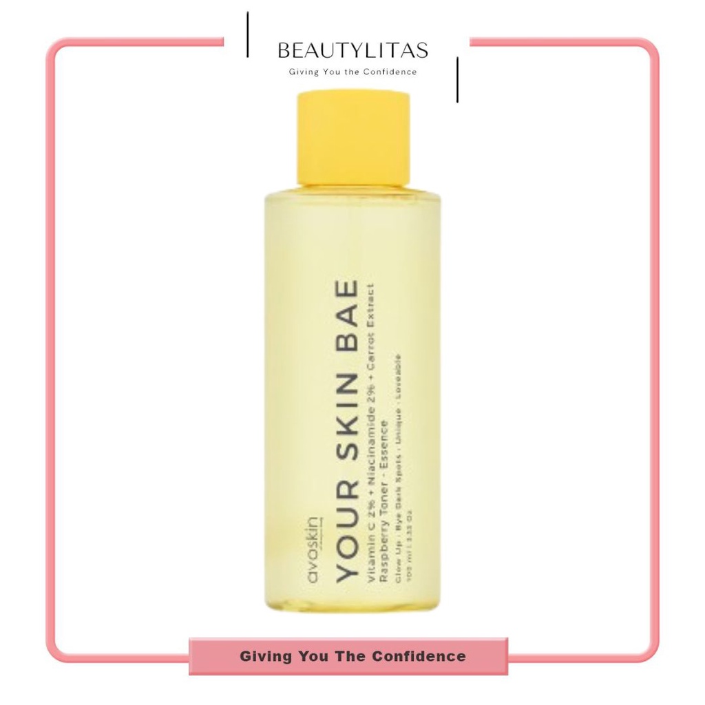 AVOSKIN Your Skin Bae Toner Vitamin C 2% + Niacinamide 2% + Carrot Extract + Raspberry