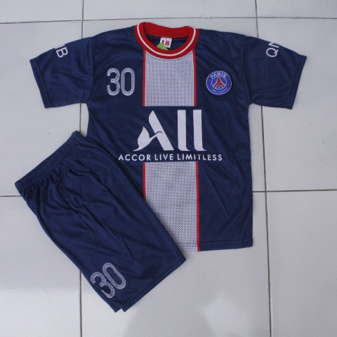 BISA COD SABLON NAMA BAJU BOLA PSG/SETELAN BOLA ANAK PSG TERBARU