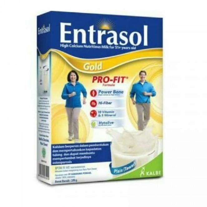 

[ COD ] susu entrasol gold rasa plain 370 gram