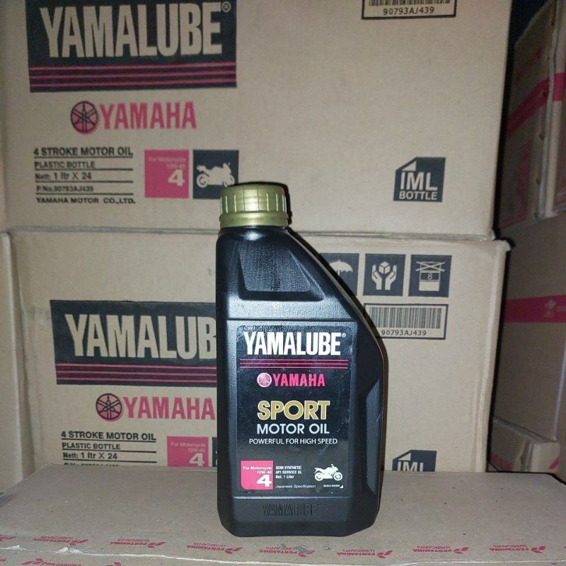 YAMALUBE SPORT MOTOR OIL POWERFUL FOR HIGH SPEED  SEMI SYNTHETIC 1 LITER