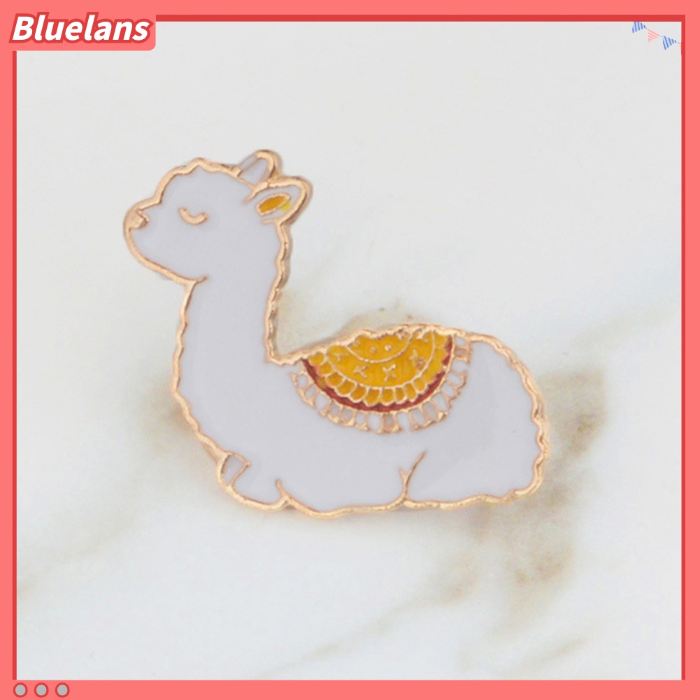 Bros Pin Enamel Bentuk Kartun Hewan Alpaca Untuk Wanita