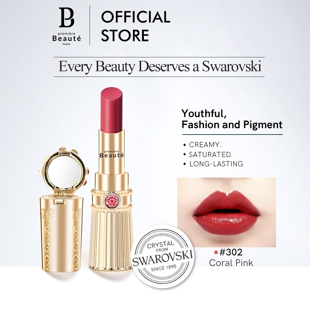 ✨ AKU MURAH ✨ Premiere Beaute Crystal Cherry Swarovski Lipstick