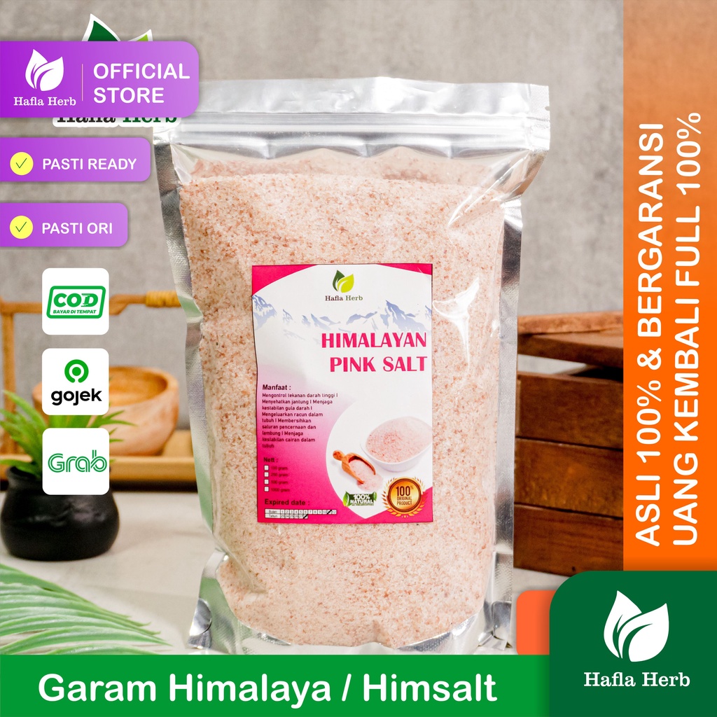 Garam Himalaya Original 500 gram Asli Organik Garem Himalayan Salt Himsalt Organic MPASI