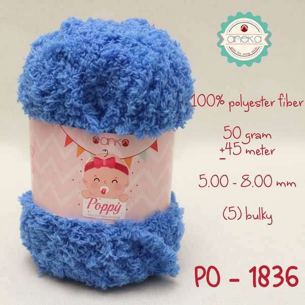 Benang Rajut Handuk Poppy / Towel Yarn - 1836