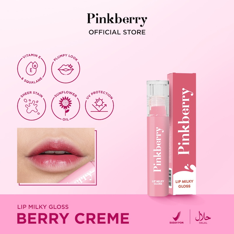 PINKBERRY LIP MILKY GLOSS 3.8 ML BPOM