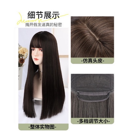 Hair Rambut Wig - Wig Wanita Poni Lurus Panjang New