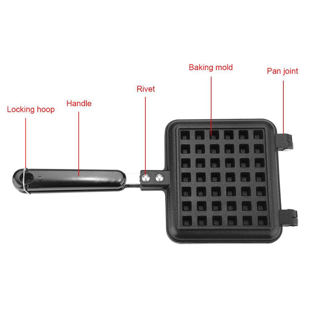 Home Bakery Non-stick Waffle Maker Waffle Pemanas Cetakan Pan Cetakan Tray Piring Peralatan Dapur Baking Tool