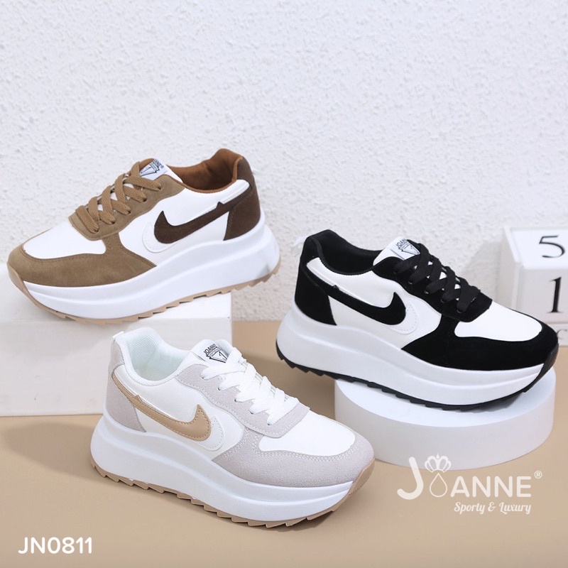 [ORIGINAL] JOANNE Highsole Sporty Sneakers Shoes Sepatu Wanita #JN0811