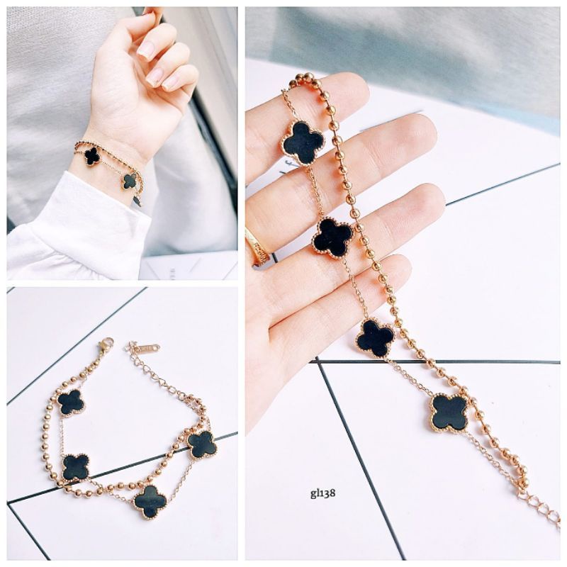 Gelang Titanium Asli Premium Quality Anti karat anti alergi Stainless steel bvl Gt7011