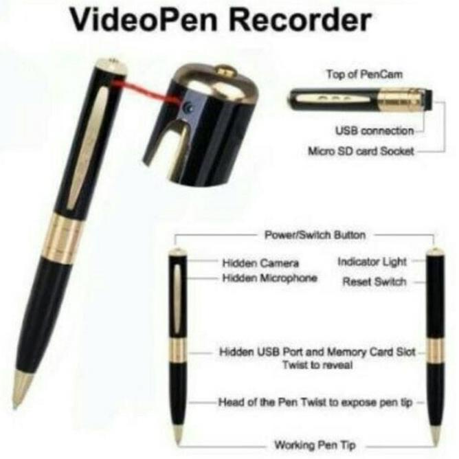 [Art. 2922] Camera Hidden SPY PEN / Pulpen Kamera mata-mata / kamera pengintai / Alat Canggih / Pulp