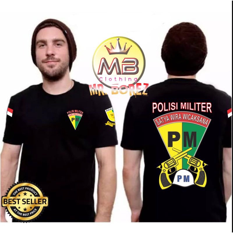 Baju Pria Polisi Militer / Kaos Oblong Pria / Baju Polisi Militer Premium / Kaos Pria Keren / Kaos C