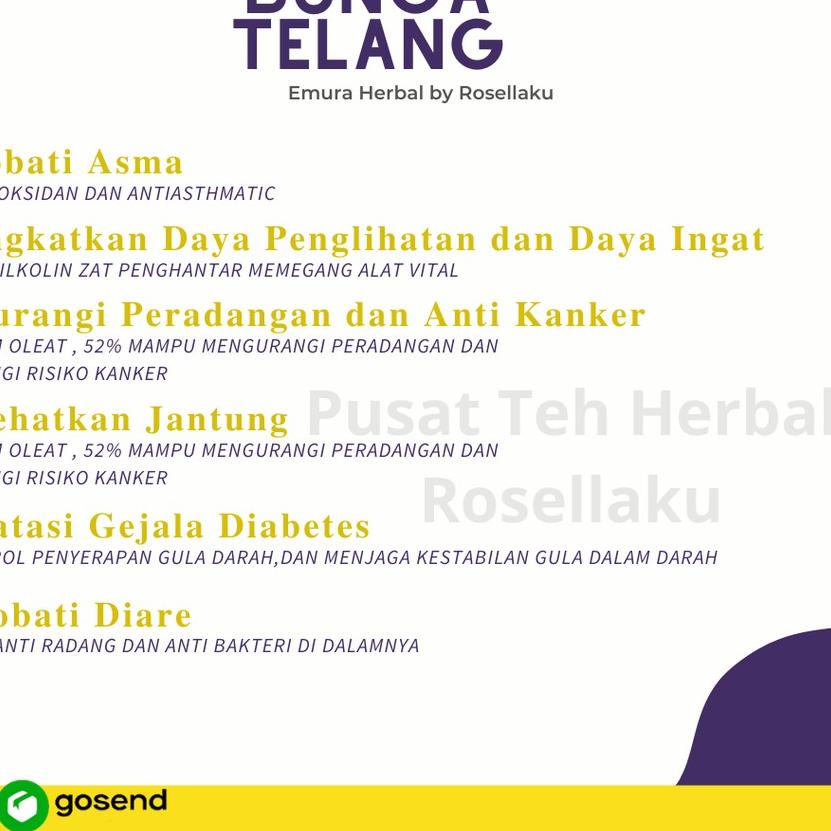 

COD✔️BUNGA TELANG ORGANIK 500 Gr/Teh Bunga Telang Kering/Teh Biru/ Butterfly Pea/ Obat Asma|SQ3