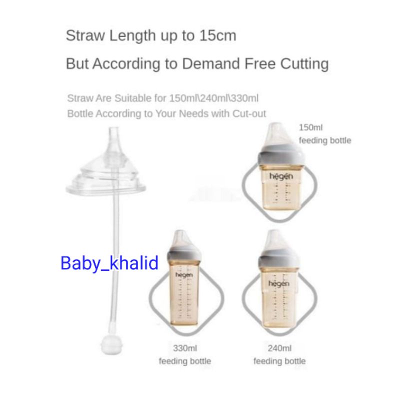 Hegen Straw Replacer / Sedotan Pengganti Dot Hegen / Sedotan Pemberat Botol Susu