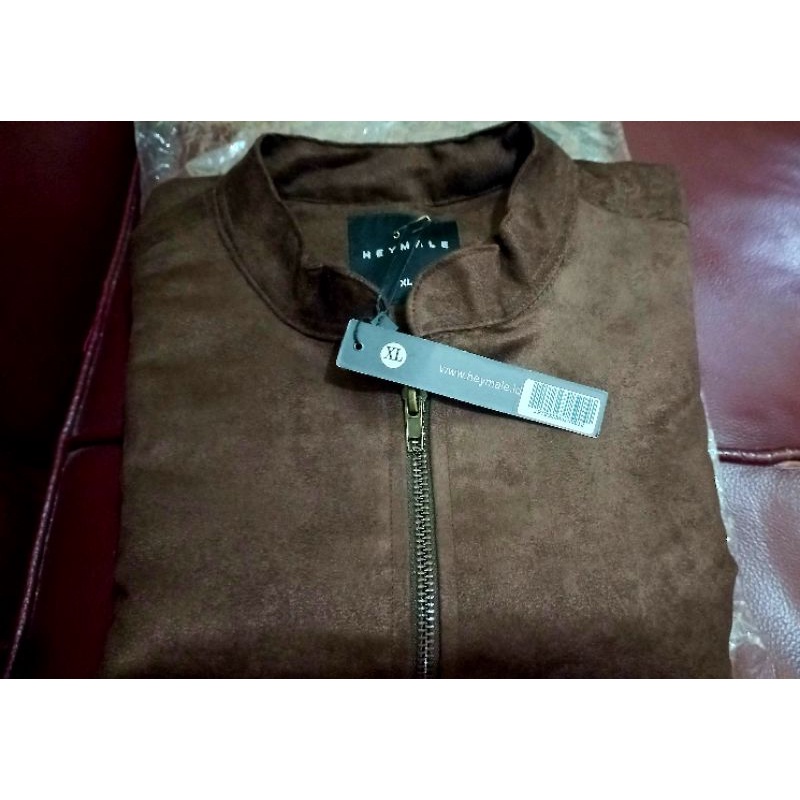 MALE.ID /suede jacket/ uk XL