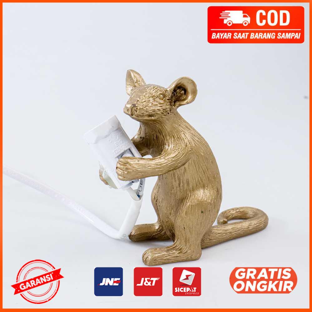 Lampu Baca LED Modern Resin Mouse Nordic Lamp E12 4W RJ01