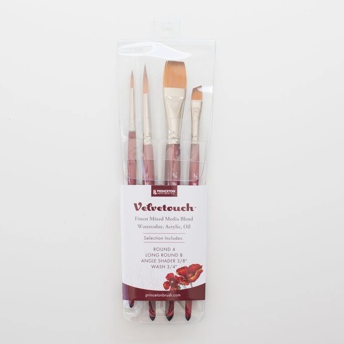 

Unik Princeton Velvetouch Brush 4 Pcs Set -Kuas Lukis Set Diskon