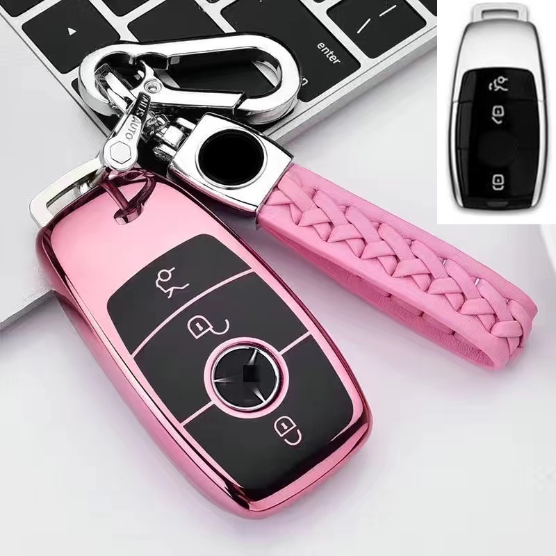 Case Pelindung Kunci Mobil Bahan TPU Untuk Mercedes-Benz W204 W205 W176 GLA CLA C-Class