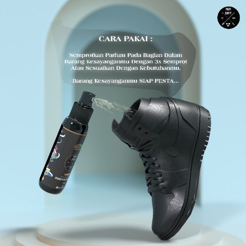 Semprotan Penghilang Bau Pembersih Parfum Sepatu Helm Jaket Tas Sarung Tangan / Anti Bau / Bakteri Pengharum Pewangi Perawatan Wangi 100ml