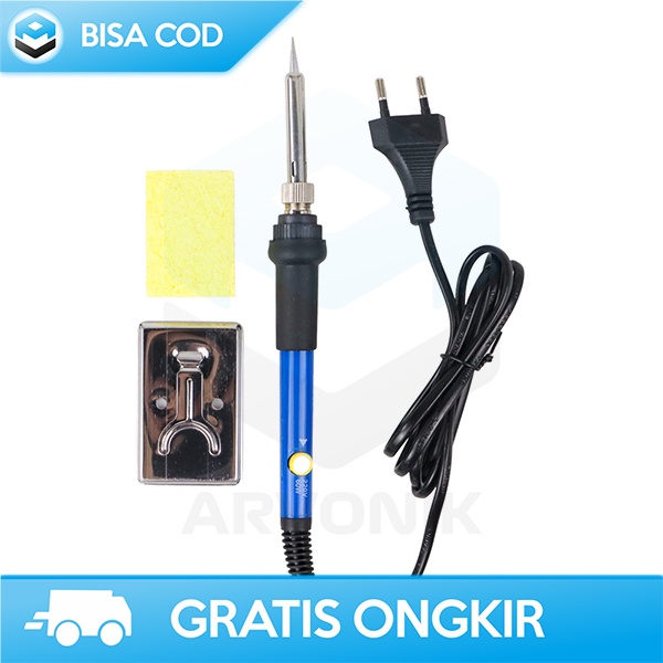SOLDER IRON ADJUSTABLE TEMPERATURE 60W TAFFWARE AMH205 ORIGINAL BLACK
