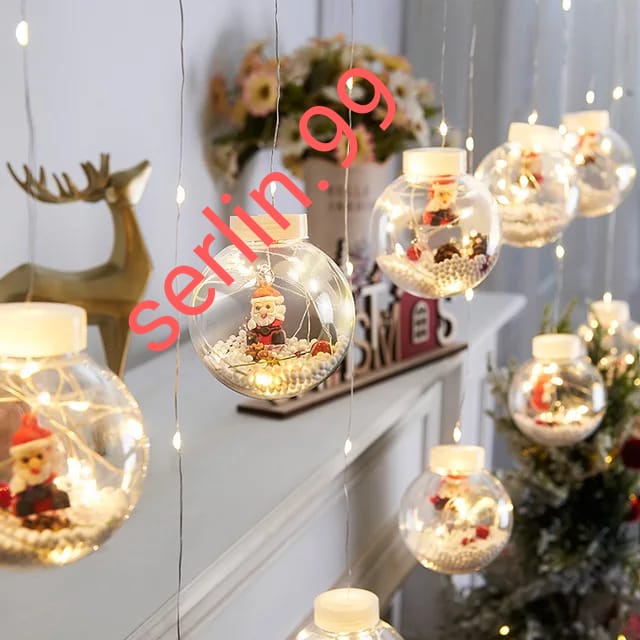 Lampu pohon hiasan natal led string 10pcs lampu natal lampu natal mewah