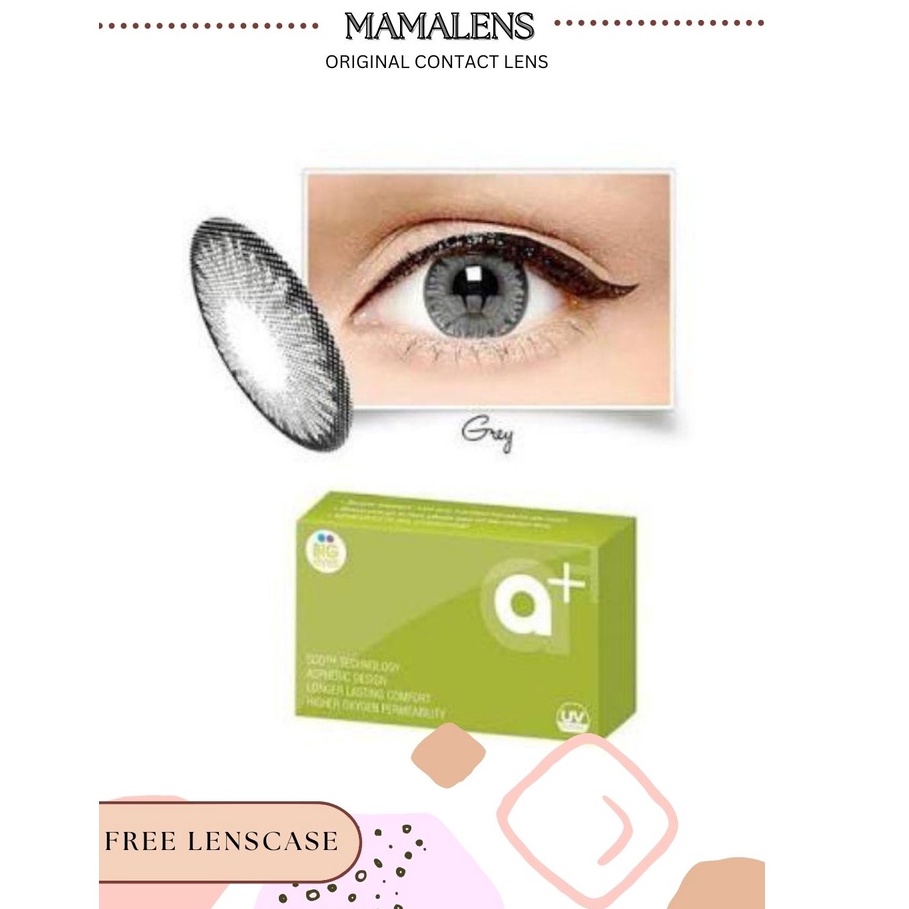 Softlens A+ New Normal &amp; Minus -0.50 sd -6.00 Free Lenscase -MAMALENS