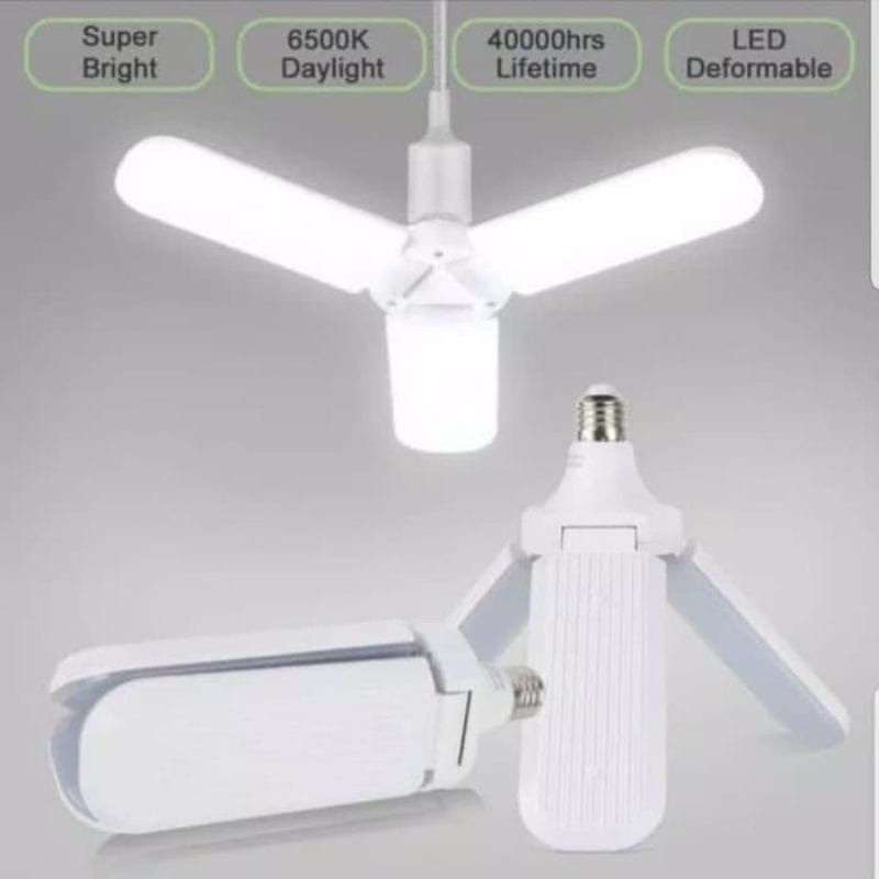 Medan Termurah Lampu Led Model Kipas 45 Watt 3 Baling Fan Blade Led Blulb