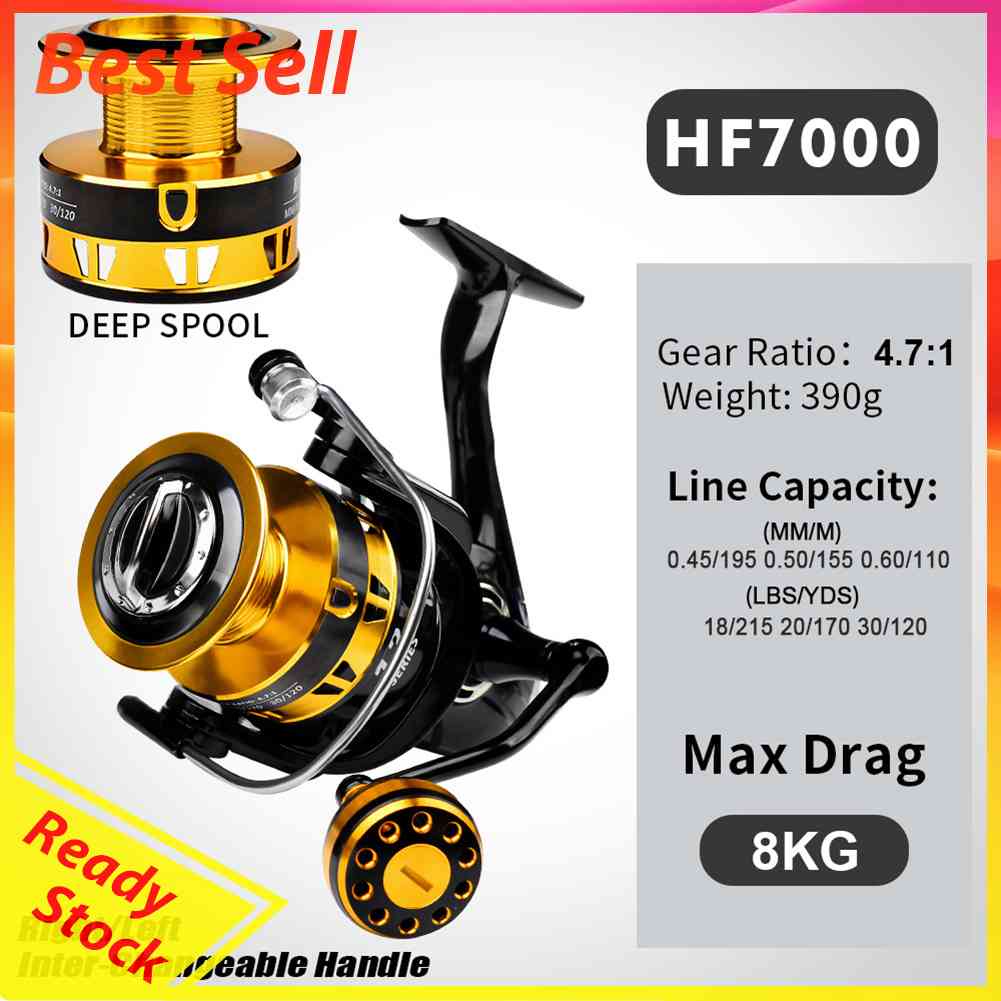 Reel Pancing 1000-7000 5.2 / 1 Untuk Memancing Di Laut