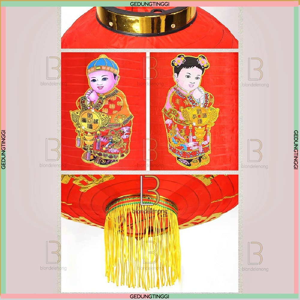 Lampion Kain Satin Bukan Kertas Plastik Resto Cafe Gantung Dekorasi Taman Pohon Imlek Sincia Cap Go Meh Motif Koko Meimei Polos Bludru Nanas Warna Warni Merah Jepang Imlek Sincia Tahun Baru Cina Cny Shio Kelinci 2023 Indoor Outdoor Waterproof Besar Jumbo