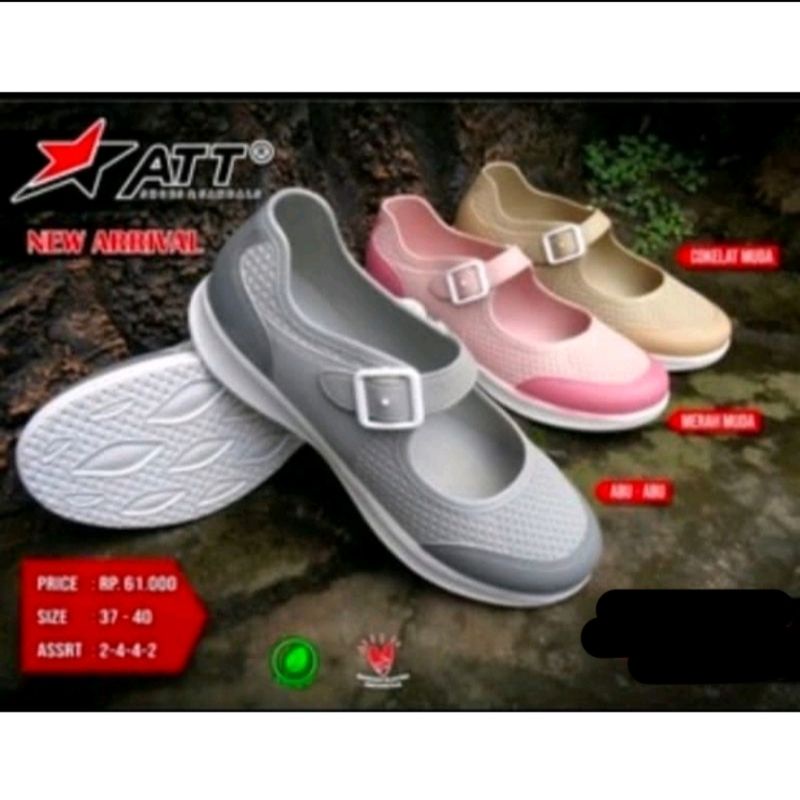 Sepatu Karet cewek imut Uk 37-40