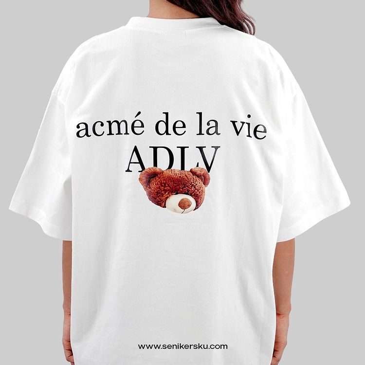 ADLV Bear Girl White Tee