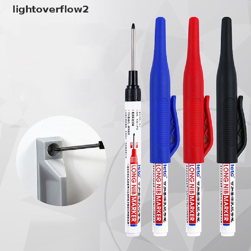 (lightoverflow2) Spidol Hitam Multifungsi Kepala Panjang Untuk Dekorasi Kamar Mandi / Pekerjaan Kayu