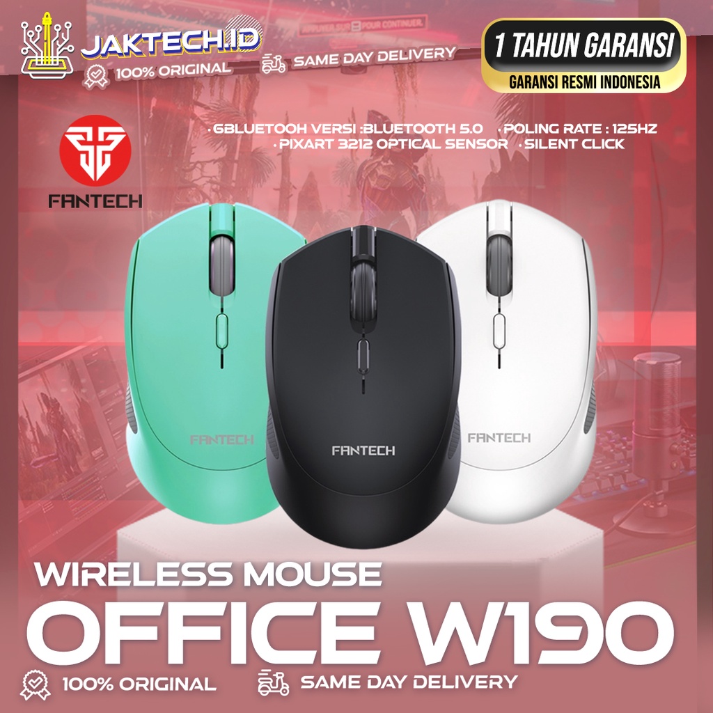 Fantech W190 - Mouse Wireless Bluetooth Office