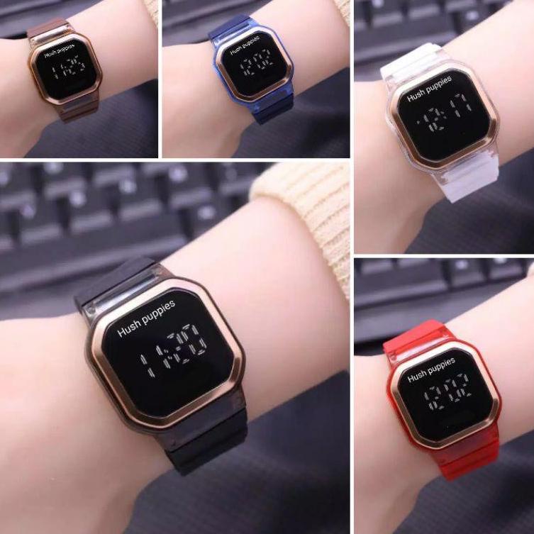 Jam Tangan Digital Segi Rubber LED Fashion Watch Sprot Warna Karet Jam Murah   S1176 ◦ PTL.22Oc22g