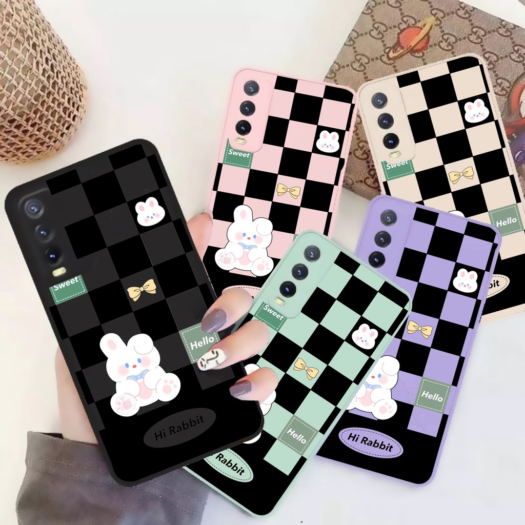 SOFTCASE MACARON HI RABBIT CUTE INFINIX SMART 4 / SMART 5 / SMART 6 RAM 2GB / SMART 6 RAM 3GB / HOT 